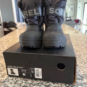 Sorel kids Snow Commander Boot in Black